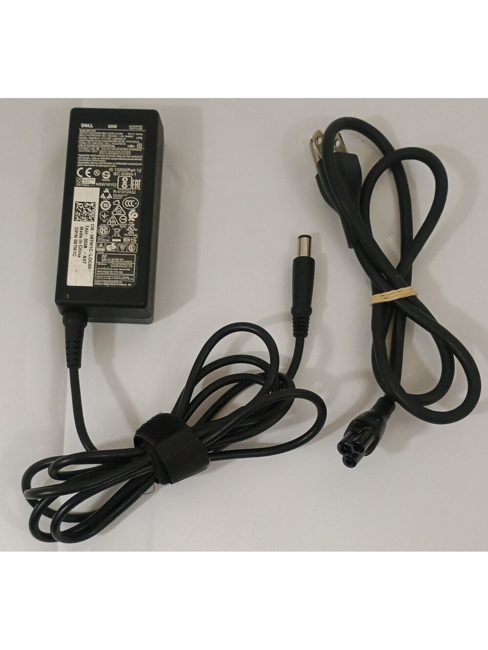 OEM Dell AC/DC Adapter PA-12 LA65NS2-01 6TM1C In 100-240V Out 19.5VDC Works TEST